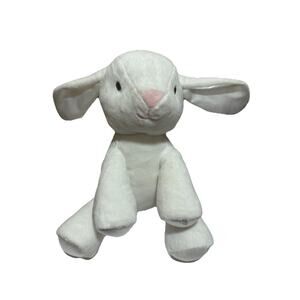 Kellytoy Kellybaby White Rattle Crinkle Ears Bunny Rabbit Stuffed Plush 8”